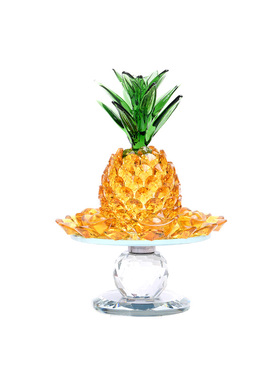 水晶菠萝现代电视柜装饰凤梨摆件