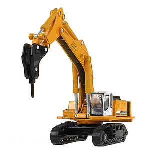 凯迪威合金1:87钻头破拆机玩具仿真挖机打洞碎石钻地破碎机模型