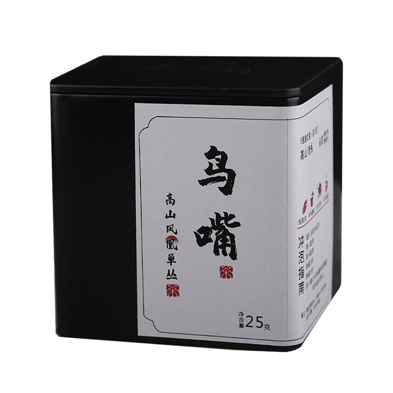 潮州凤凰高山老枞鸟嘴单枞茶 单丛茶叶乌龙茶浓香型高端黑金罐装