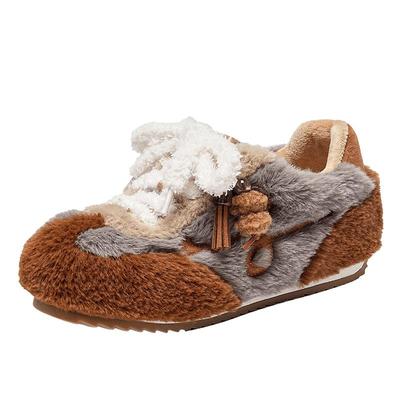 EBLAN/伊伴加绒内增高德训鞋女款