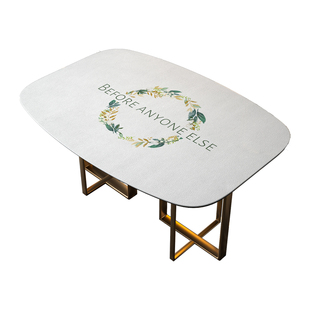 马肚形弧形免洗防水防油防烫餐垫柔软型玻璃PVC桌垫可裁剪保护垫