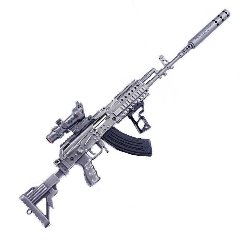 绝地吃鸡求生M762合金武器拼装模型枪游戏周边儿童玩具金属枪摆件