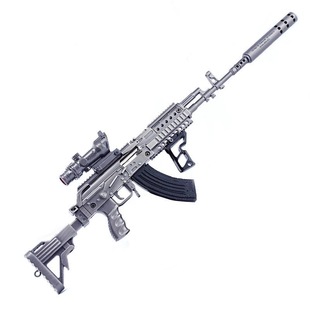 绝地吃鸡求生M762合金武器拼装模型枪游戏周边儿童玩具金属枪摆件