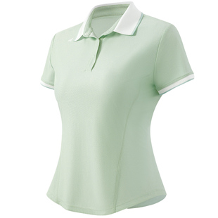 天使季节羽毛球服女短袖速干polo衫绝美防晒网球服t恤运动服上衣