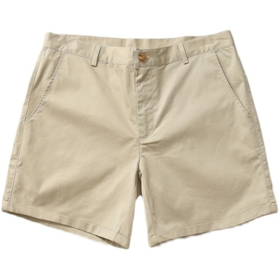 休闲短裤男潮纯棉修身纯色三分裤