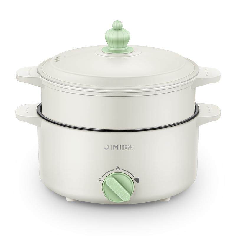 积米电煮锅宿舍学生锅小电锅多功能蒸煮煎炒一体煮面小锅电热火锅