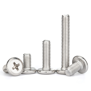304不锈钢大平头倒边十字螺丝 扁头床头橱柜家具螺栓M3M4M5M6M8