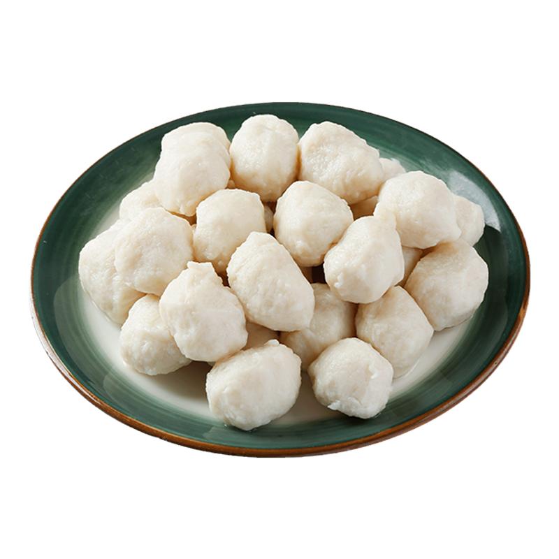 渔福哆鱼丸手工淡水鱼丸湖北特产实心鱼圆火锅烧烤食材鱼蛋2袋装