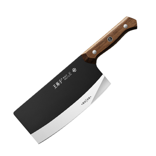 王麻子黑武士斩切刀两用菜刀家用厨房锋利切菜刀具官方旗舰店正品