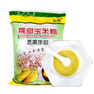登海玉米糊芝麻伴侣955g糯甜玉米糊芝麻味中老年即食代餐粉玉米粉
