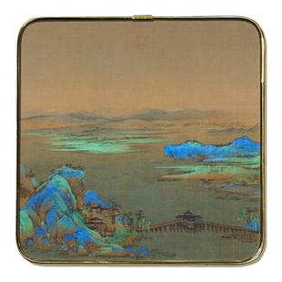 千里江山图名画小摆台 玄关柜酒柜摆件书桌办公桌饰品文创礼品