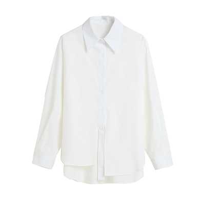 IVYKKI宽松韩版单排扣长袖衬衫