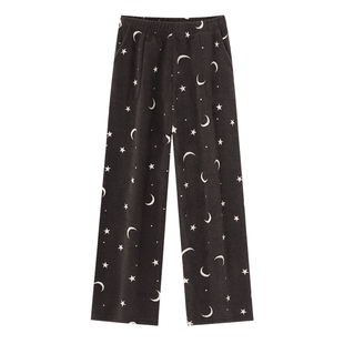 BE睡裤牛奶绒女长裤冬季毛绒家居裤女士可外穿冬天珊瑚绒睡衣裤子