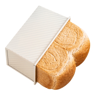 日本吐司模具450克不沾带盖面包模具烘焙烤箱烤面包不粘土司盒子