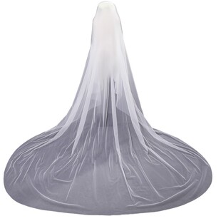 新娘婚纱长款头纱拍照道具头纱拖尾奢华森系头纱头饰超仙结婚头纱