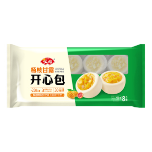 安井新中式包子玉米橘子生椰拿铁杨枝甘露开心包馒头加热速食早餐