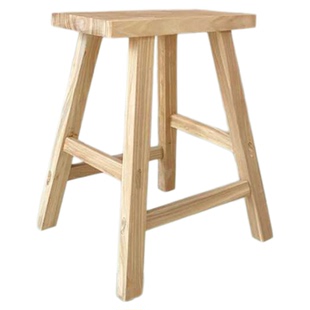 高凳子实木方凳家用木凳子餐凳简约板凳商用高脚凳原木凳吧台椅子
