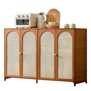 厨房餐边柜复古边柜客厅置物柜落地橱柜咖啡靠墙一体储物柜茶水柜