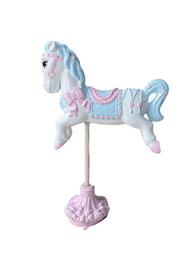 玻璃钢旋转木马雕塑大型落地摆件