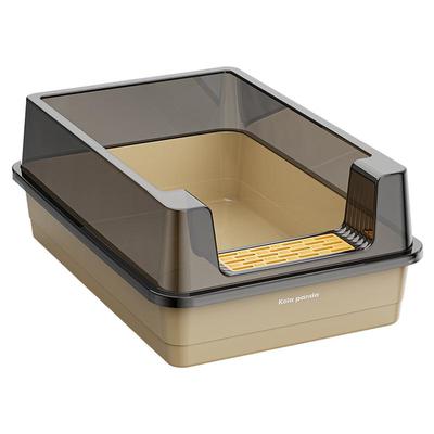 方形猫砂盆超大号防外溅巨无霸特大防带出半封闭式猫咪屎盆猫厕所