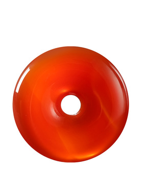 优选宫廷御用级红玛瑙平安扣项链