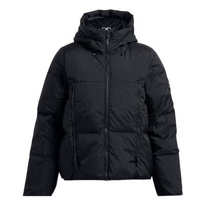 安德玛UA秋Limitless女运动休闲短款羽绒服夹克外套1384645-001