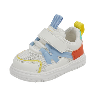 春秋款宝宝鞋子网面透气男童板鞋1到3岁婴儿鞋小童软底女童学步鞋