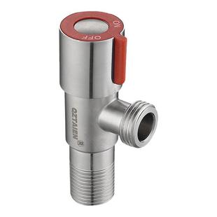 304不锈钢马桶4分加长三角阀热水器开关止水阀家用冷热进阀门三通