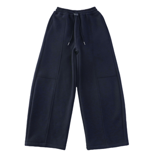 女童加厚绒裤子一体绒弯刀裤2026新款冬季加厚大儿童拼接休闲卫裤