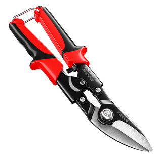 德力西铁剪刀工业剪子多功能航空剪铁皮金属龙骨强力铝扣板专用剪