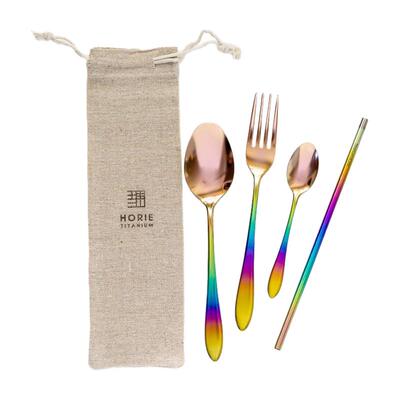 HORIE勺叉套装健康纯钛日本进口