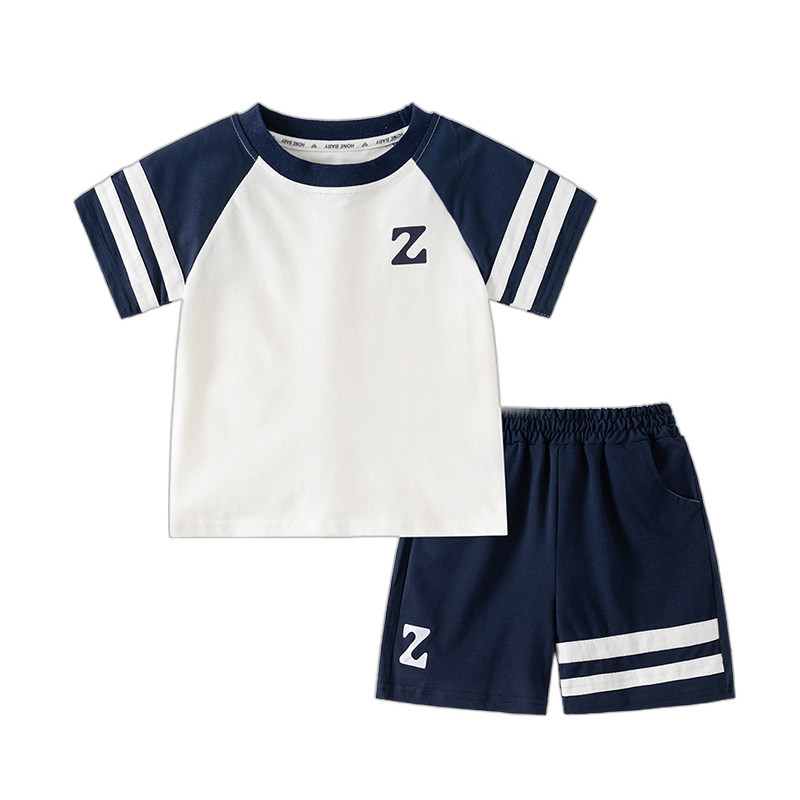 男童夏季短袖运动服套装中童夏装