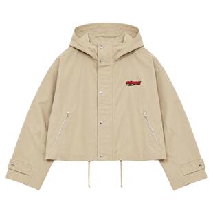 VETEMENTS26秋冬新款女士抽绳修身宽松连帽夹克潮牌外套 301446