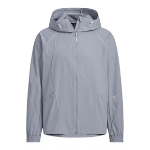 Adidas/阿迪达斯正品2025夏季款男士休闲宽松梭织连帽外套KC6065