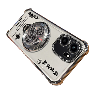 适用一加turbo6v手机壳1加trubo6v保护硅胶套PLY110带镜头膜全包四角气囊防摔透明oneplus软男女oppo新款支架