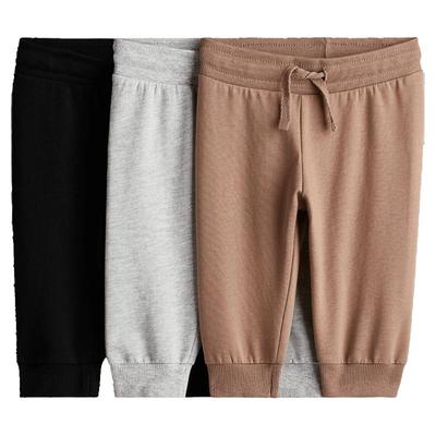 HM童装女婴秋季3件装束脚舒适棉质慢跑裤1088055