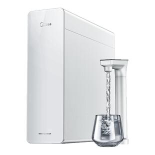 美的白月光净水器RO反渗透净饮机橱下0阻垢家用前置过滤直饮1200G