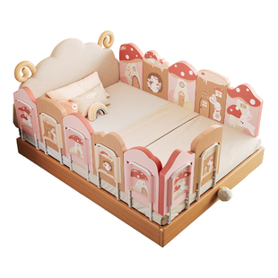 Meitinghome乳胶床围栏床上软包加高宝宝防摔防护栏单边床尾挡板