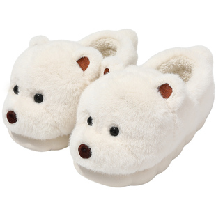 棉拖鞋女士秋冬季2025新款室内家居包跟厚底保暖可爱毛绒棉鞋女款