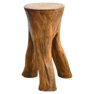 落地摆件流水景假山工艺鱼缸底座仿根雕玄关招财装饰花盆托架子