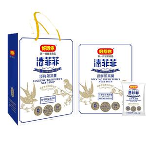 好想你清菲菲礼盒锁鲜燕窝羹210g鲜炖燕窝红枣银耳汤特产零食速食