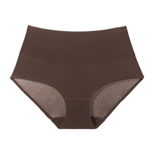 4条装丨羊绒保暖内裤女高腰收腹提臀秋冬无痕舒适不夹臀三角裤