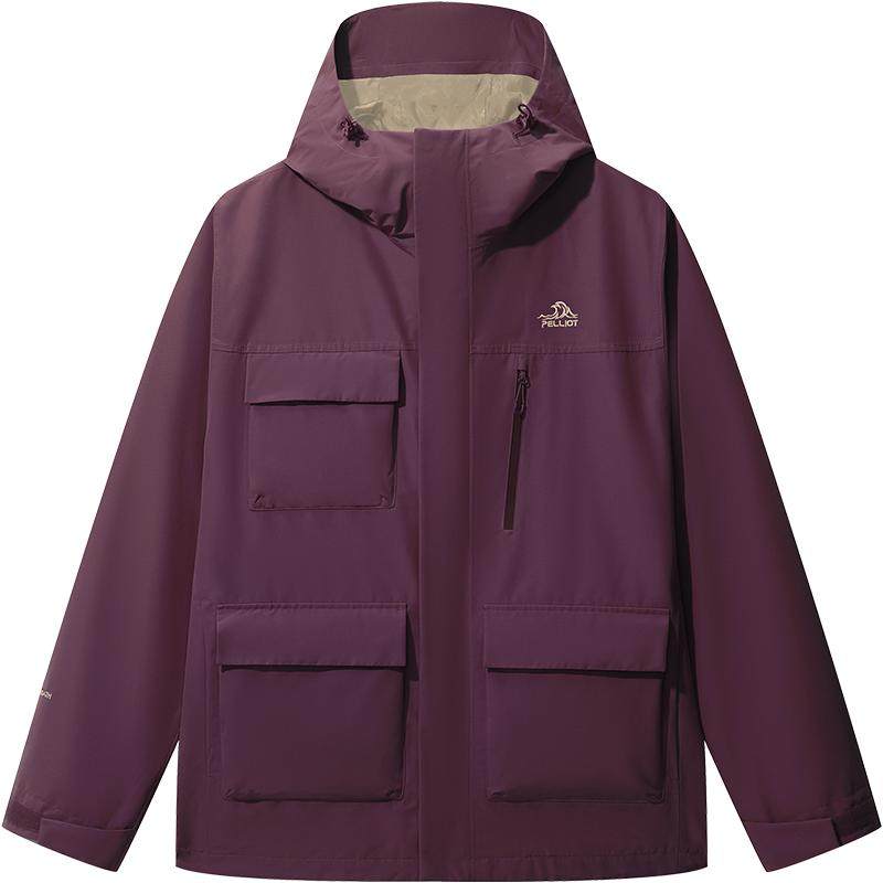 伯希和户外三合一冲锋衣男冬季保暖抓绒内胆可拆卸保暖登山外套女