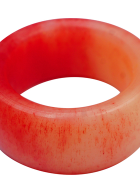 天然骆驼骨文玩西藏蝌蚪纹戒指