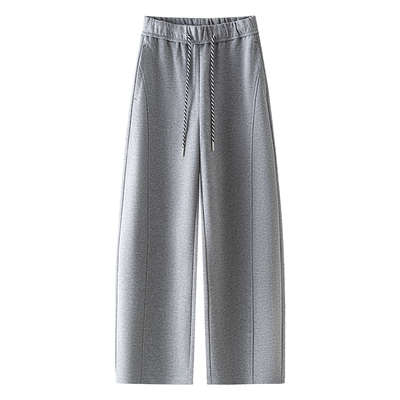 时尚松紧腰休闲弯刀裤女2026春秋