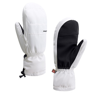 熊猫加绒防雪连指手套2025新款抗湿冷防风防油污可触屏加厚手套