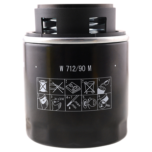 适配宝来朗逸明锐昊锐速腾高尔夫6迈腾途观机油滤芯格曼牌W712/90