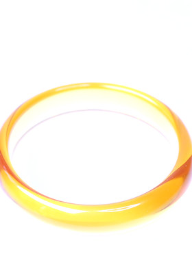 新款正品巴西黄水晶光面手镯精美