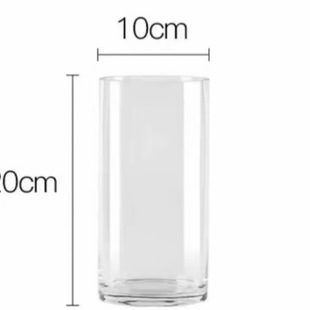 亚克力花瓶摆件客厅插花透明水养直筒富贵竹水培高级感防摔大