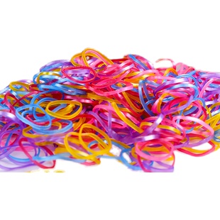 儿童一次性橡皮筋女童宝宝扎头发黑色小发圈不伤发彩色发饰头绳